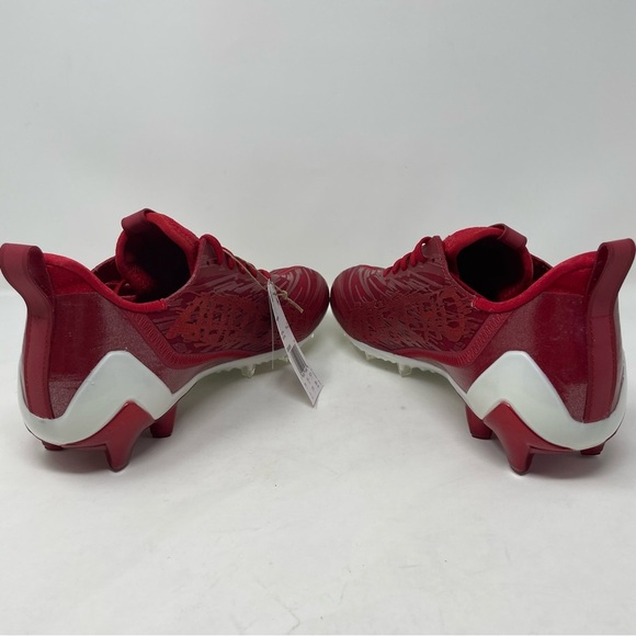 New Adidas Adizero Football Cleats Power Red Cloud White GW5058 Brand New Size 9
